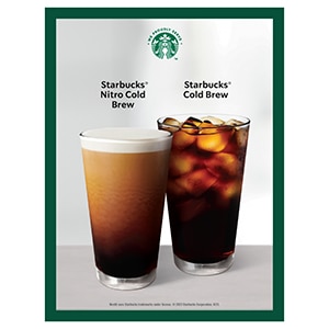 Cold Brew Nitro Kegerator Self Print Counter Card