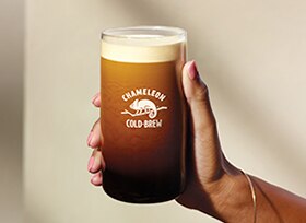 Glass of Chameleon Nitro Cold Brew Glass of Chameleon Nitro Cold Brew