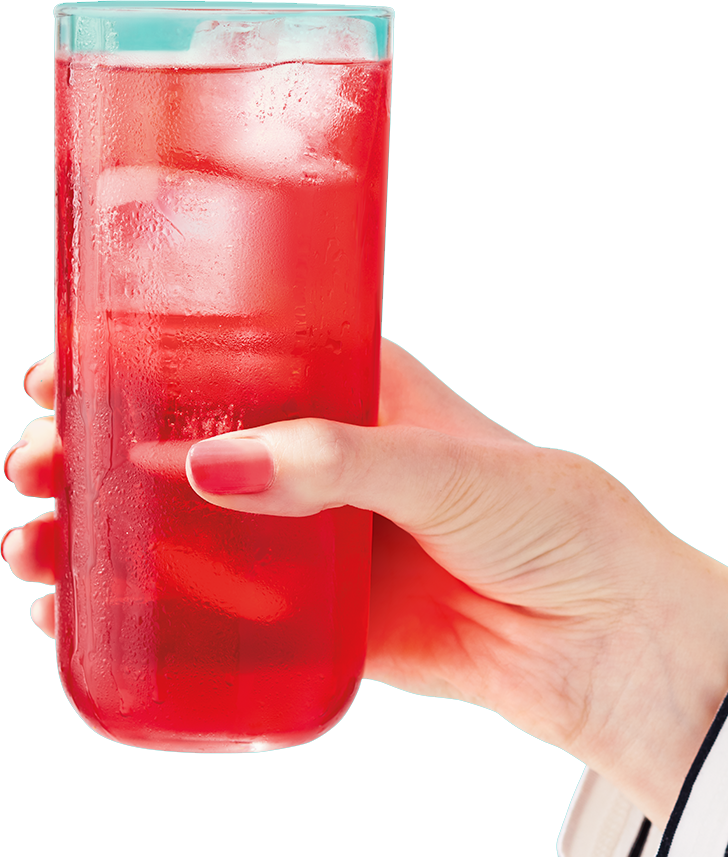 Hand Holding a Glass of Teavana Iced Tea Hand Holding a Glass of Teavana Iced Tea