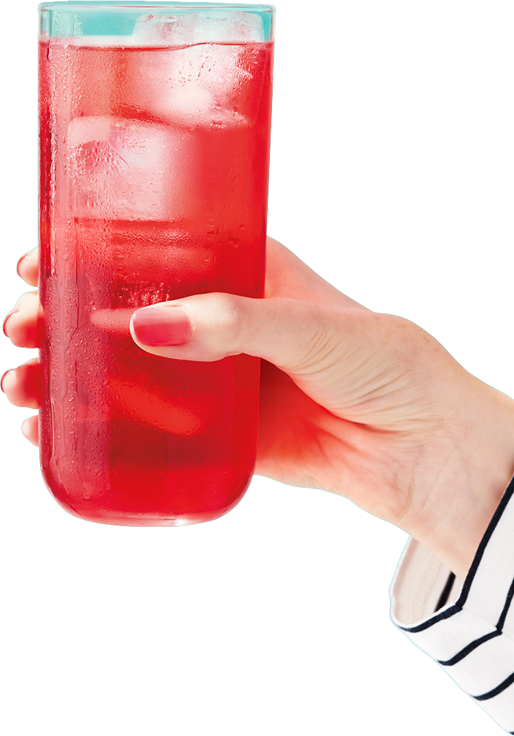 Hand Holding a Glass of Teavana Iced Tea Hand Holding a Glass of Teavana Iced Tea